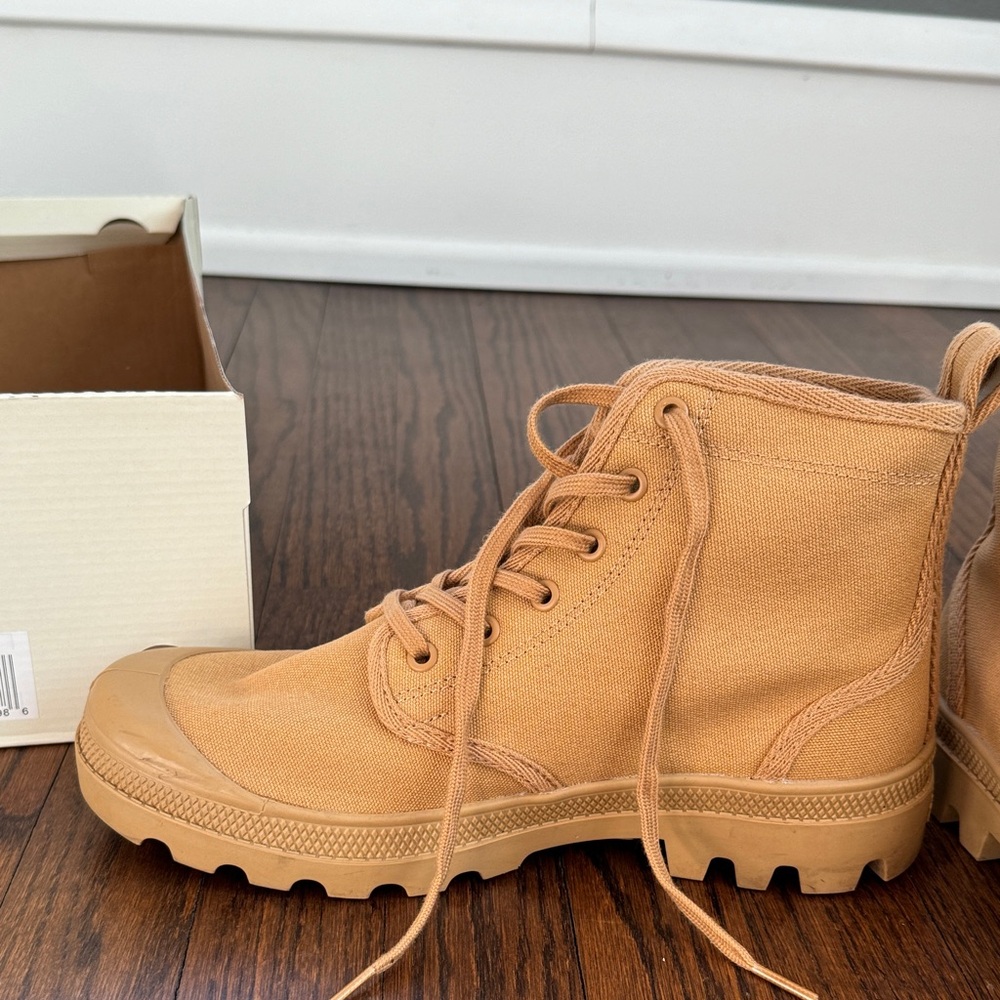 Palladium Light Brown Canvas High-Tops - Picture 4 of 6